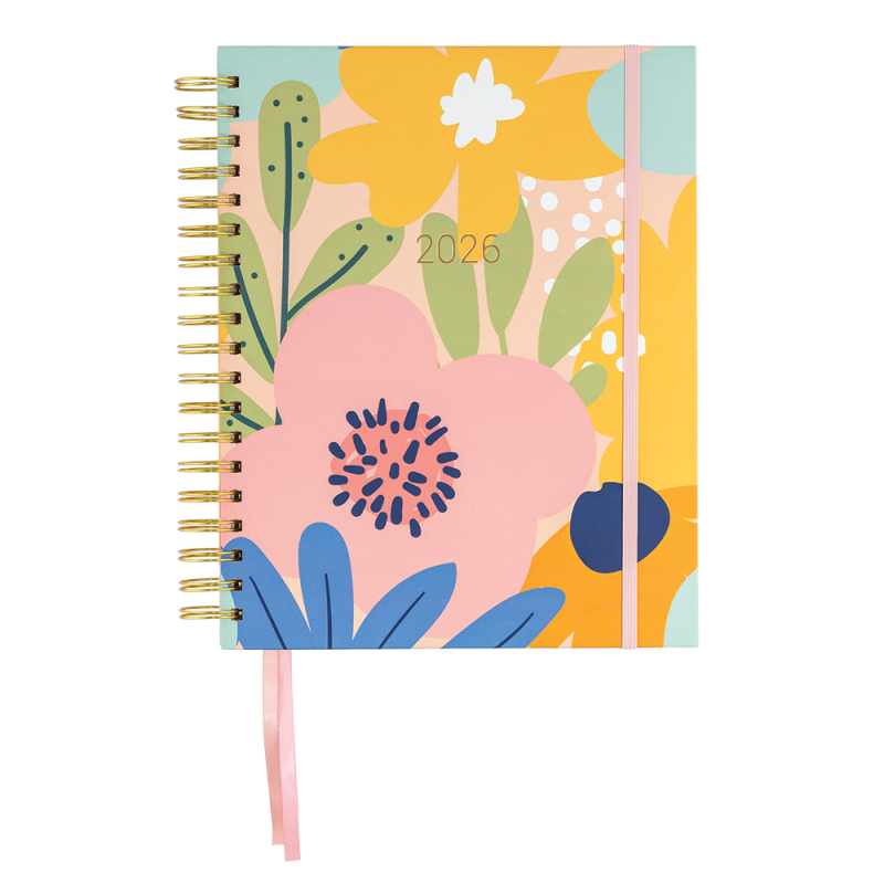 B5 Wildflower Slimline Weekly Teacher Planner - 2026