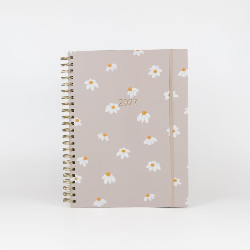2027 Slimline Teacher Planner in A4 Daisy