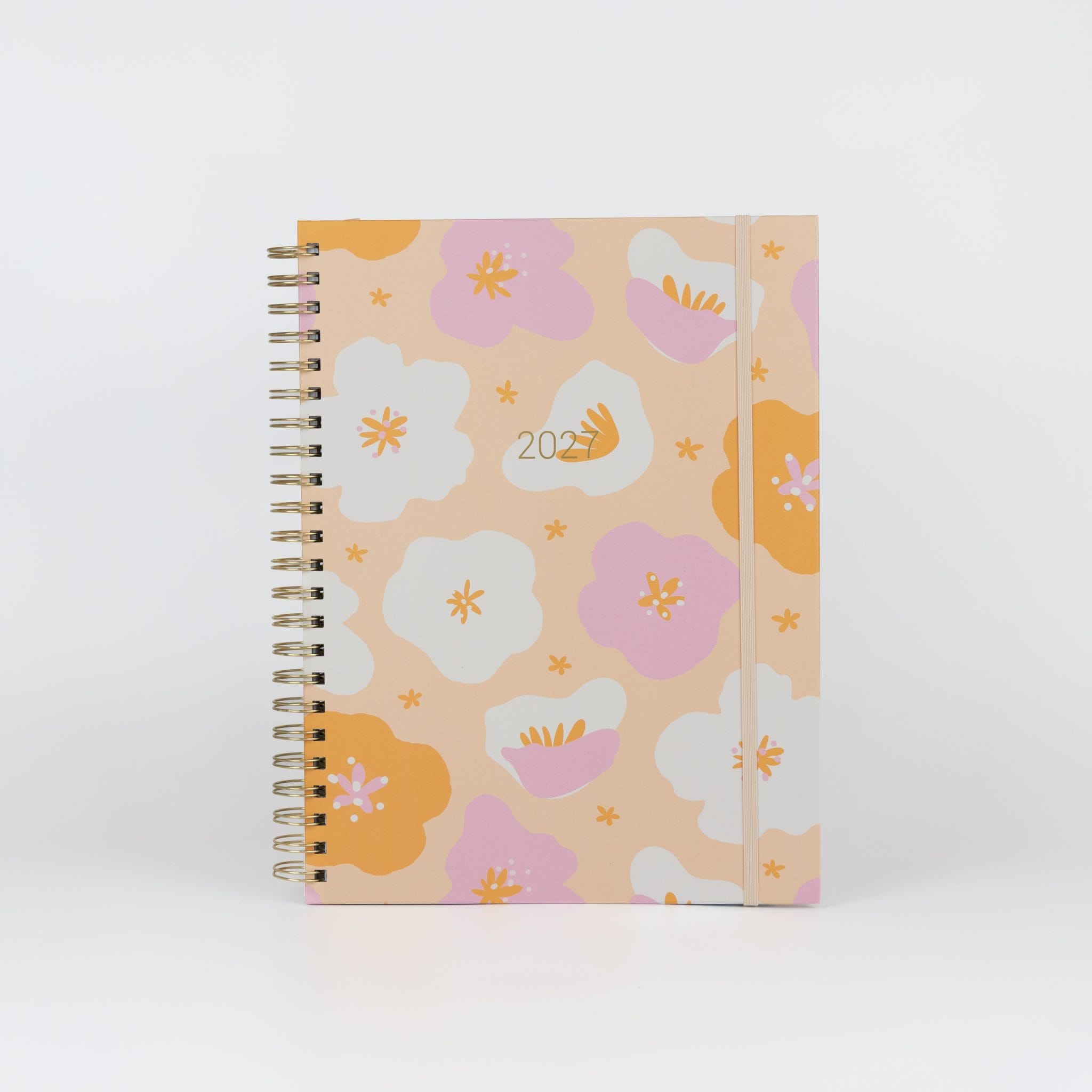 2027 Slimline Teacher Planner in A4 Peaches and Cream