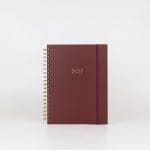 2027 Slimline Teacher Planner in B5 Cherry Red