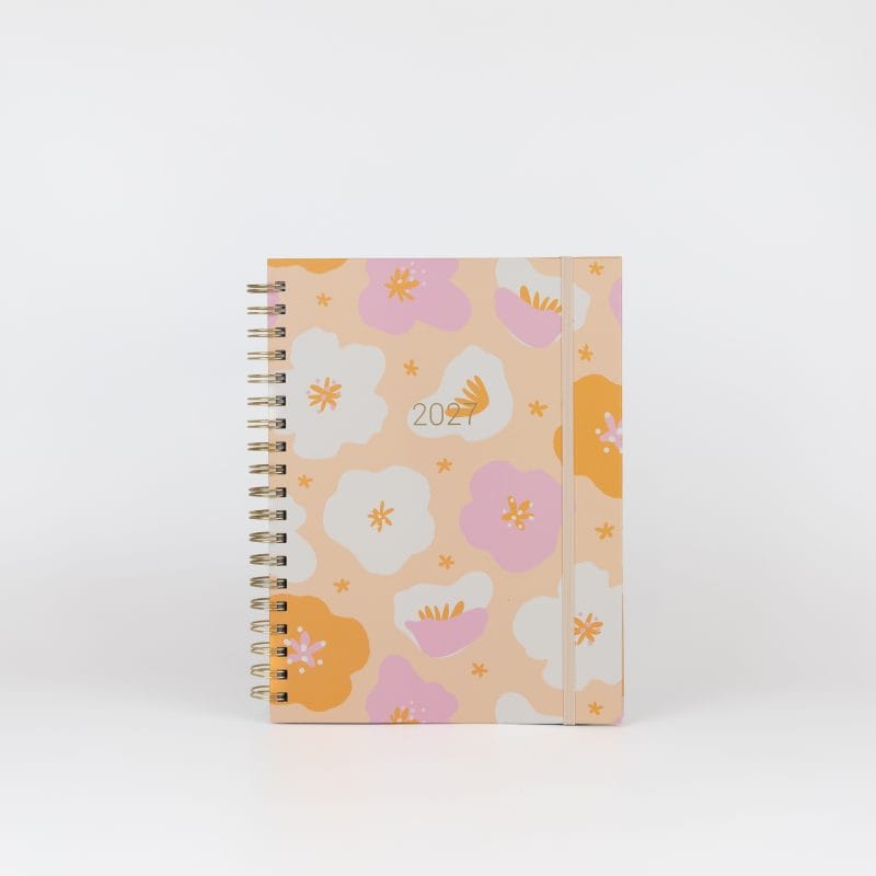 2027 Slimline Teacher Planner in B5 Peaches and Cream