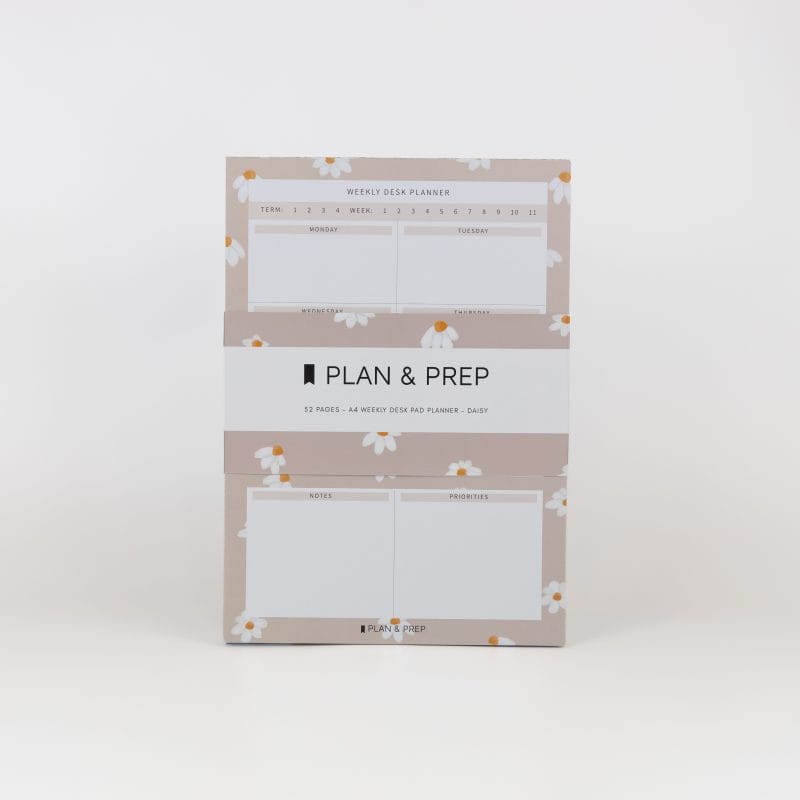 Weekly Desk Pad Planner - Daisy
